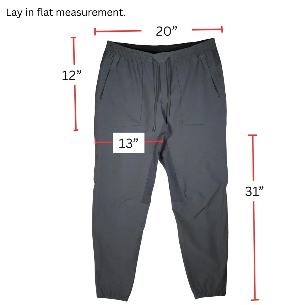 Lululemon Zeroed Joggers Mens XXL Gray Athletic Tapered Gym Activewear - Picture 3 of 10